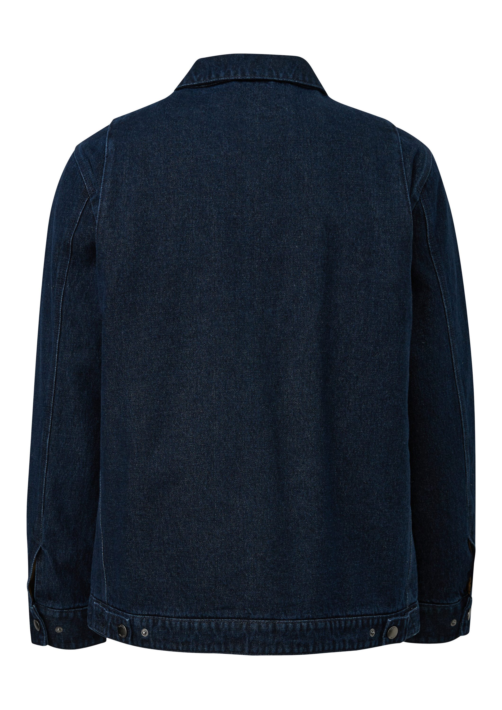 s.Oliver Funktionsjacke Outdoor-Jacke Gefüttertes Denim-Overshirt mit Eingr günstig online kaufen