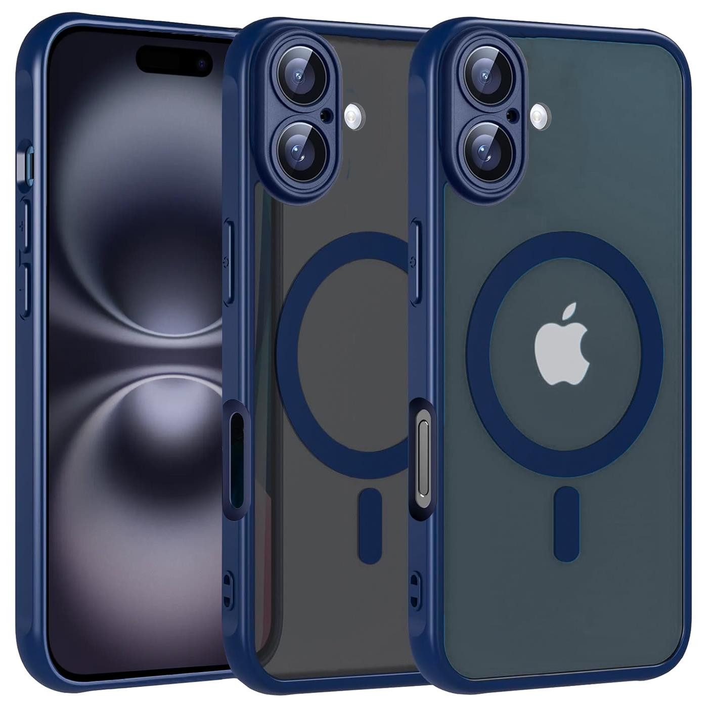 CoolGadget Handyhülle Magnet-Hülle für iPhone 17 Schutzhülle magnetisch 6,3 Zoll, Hülle Matt Stoßfest kompatibel mit Magsafe Zubehör Kameraschutz Case