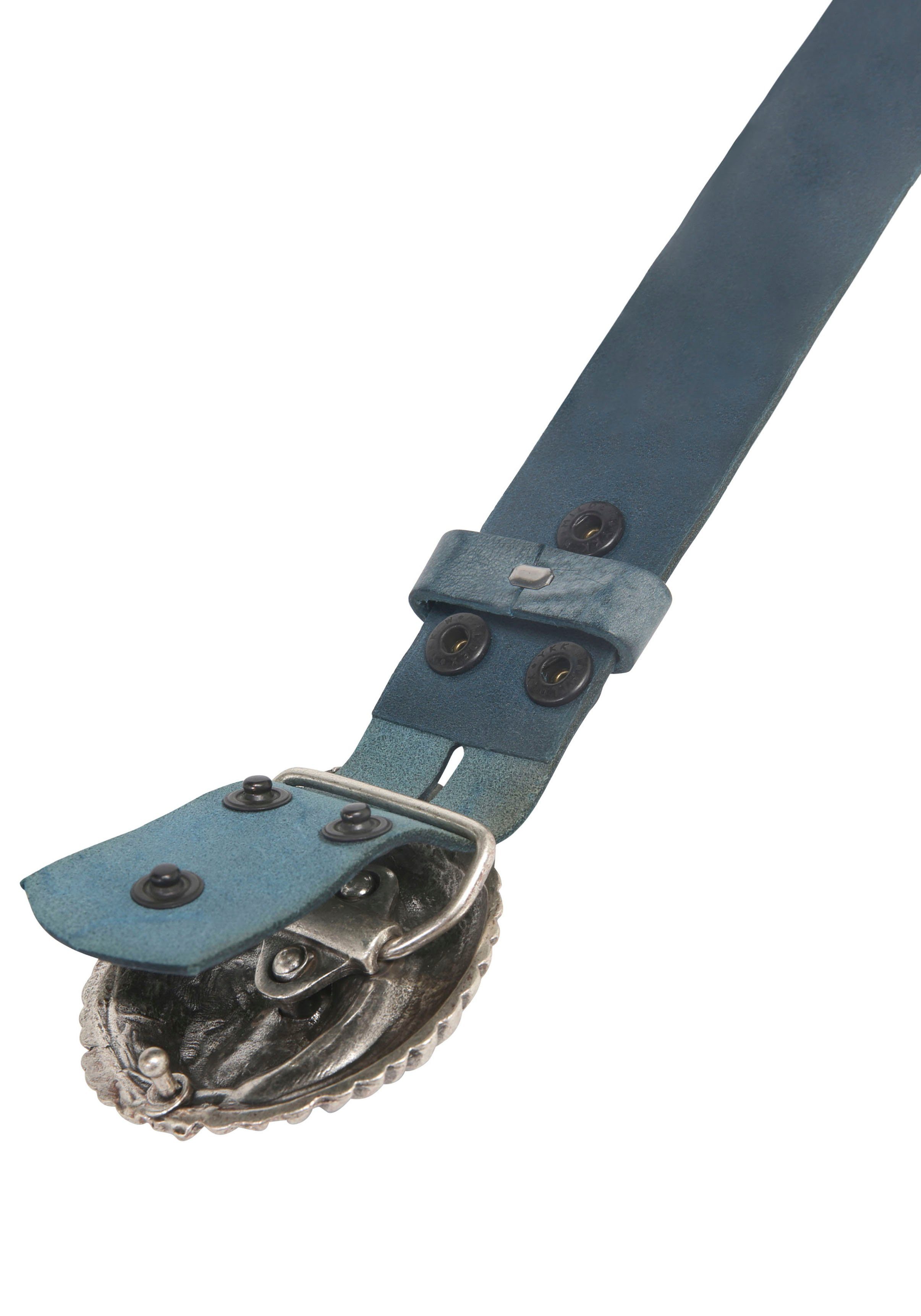 Jeansblau«, 019° »Gump RETTUNGSRING showroom Schließe »Schnecke« mit austauschbarer by Ledergürtel