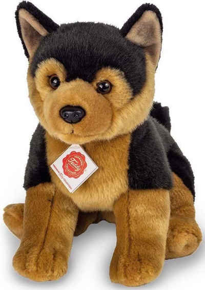 Teddy Hermann® Kuscheltier Schäferhund Welpe, sitzend, 30 cm, zum Teil aus recyceltem Material