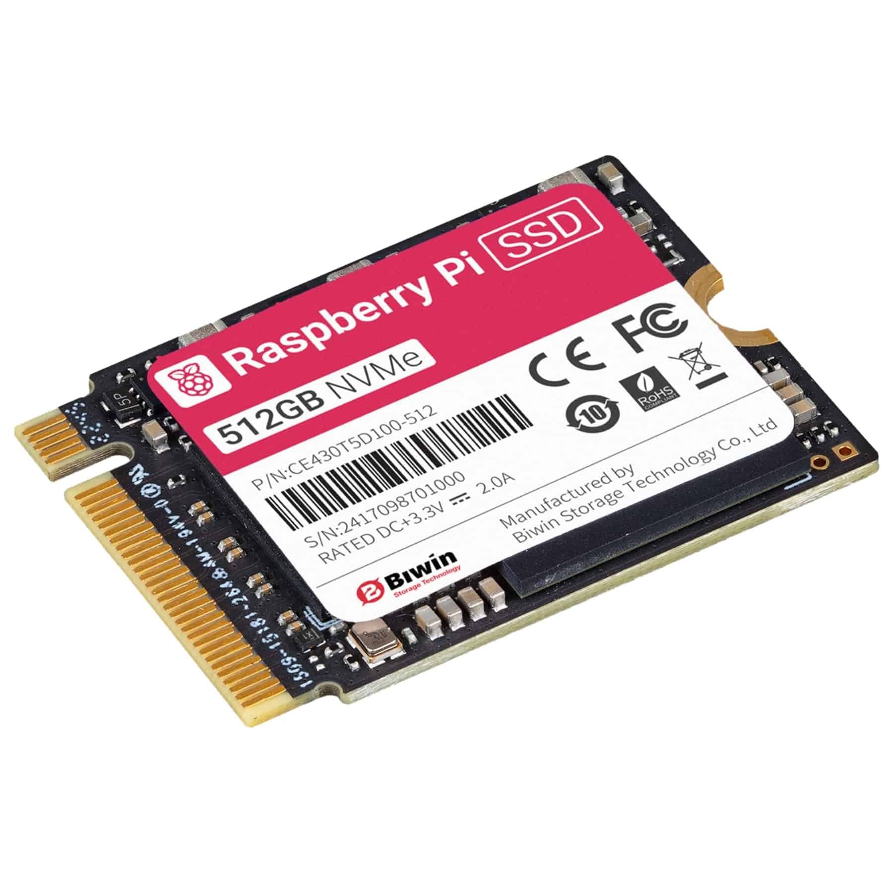 Raspberry Pi RASPBERRY PI, Raspberry Pi - M.2 NVMe SSD, 512 GB, SC1440 interne SSD