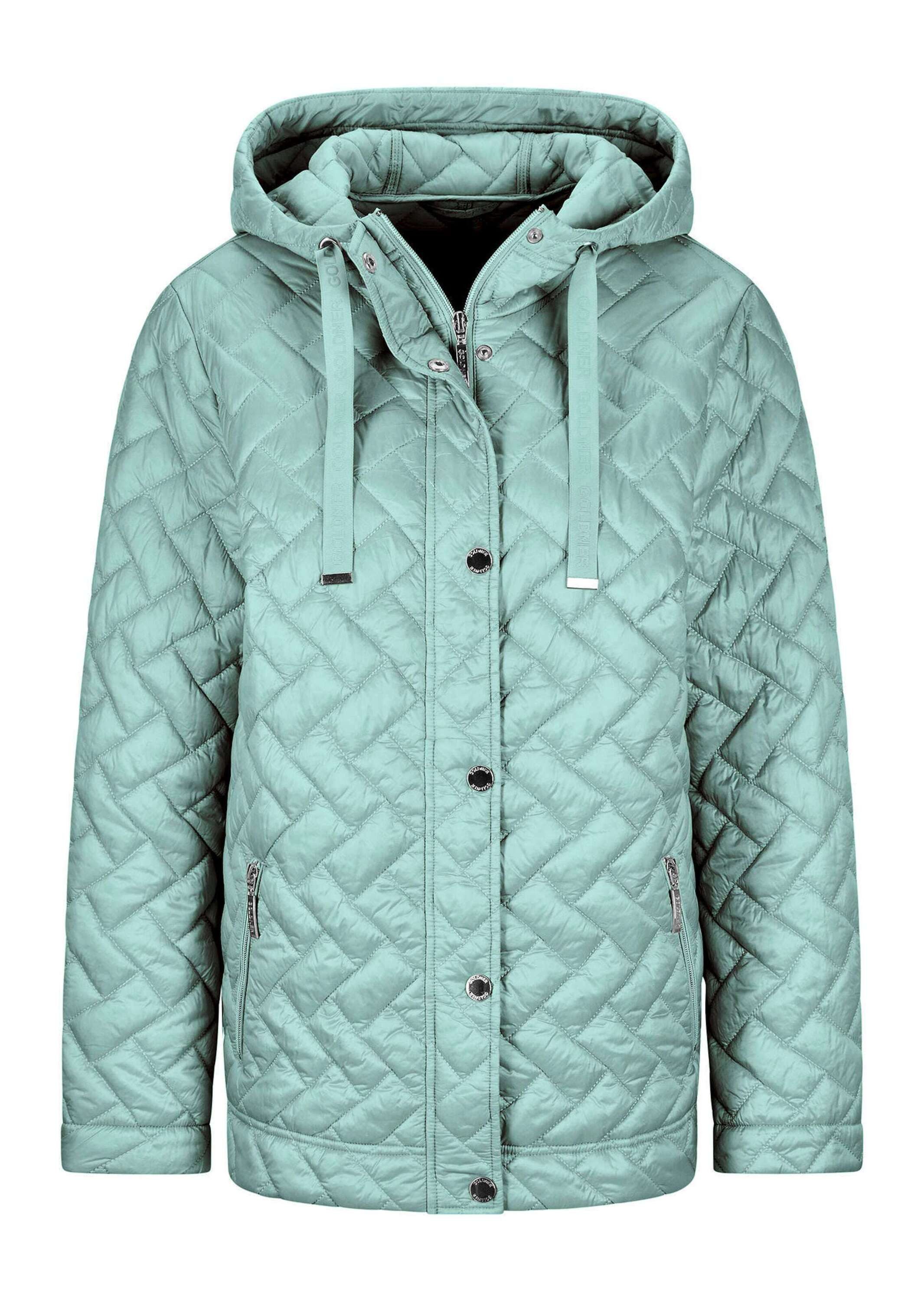 Outdoorjacke Kurzgröße: Übergangsjacke mit Kapuze
