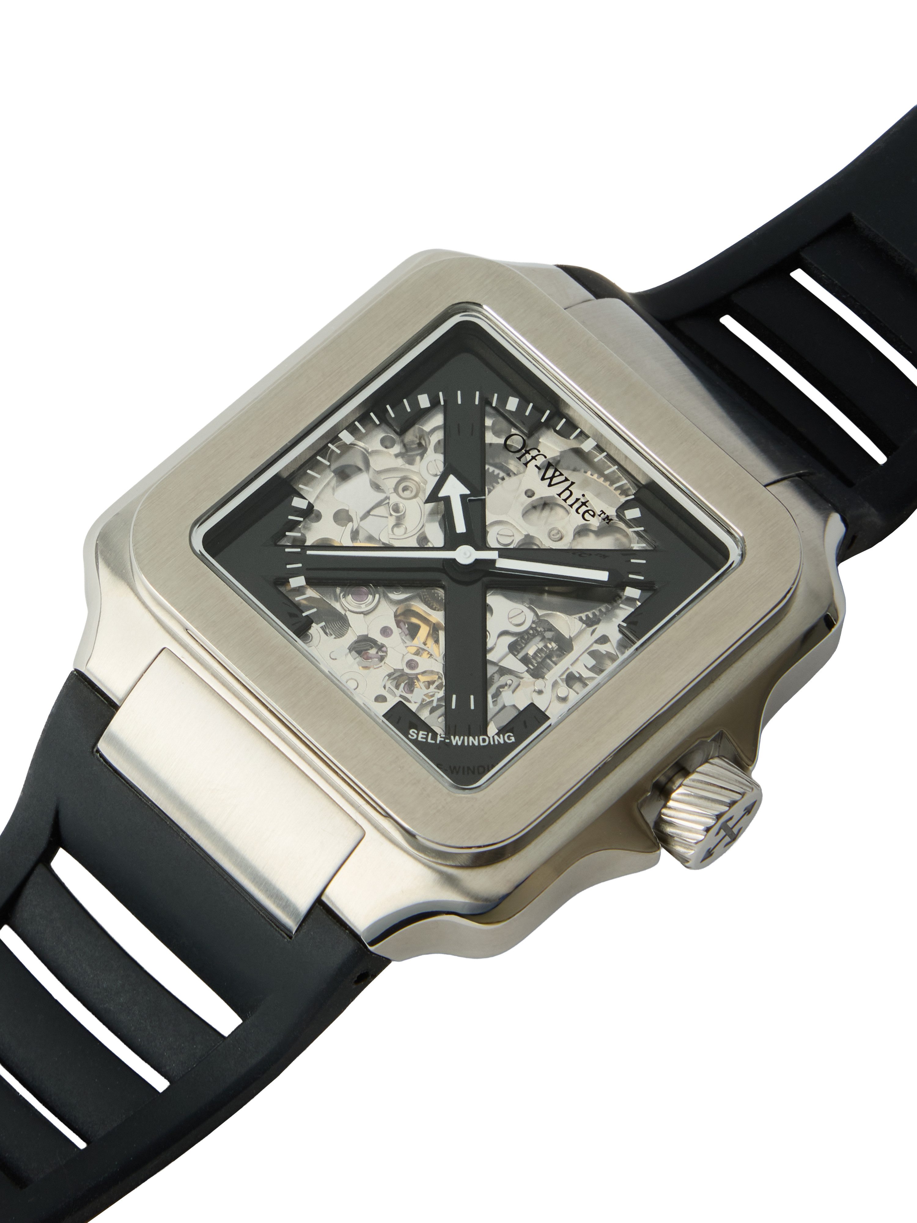 OFF-WHITE Automatikuhr PROTO AUTO OW1G008P0015, Armbanduhr, Herrenuhr, Mechanische Uhr, Silikonarmband, analog
