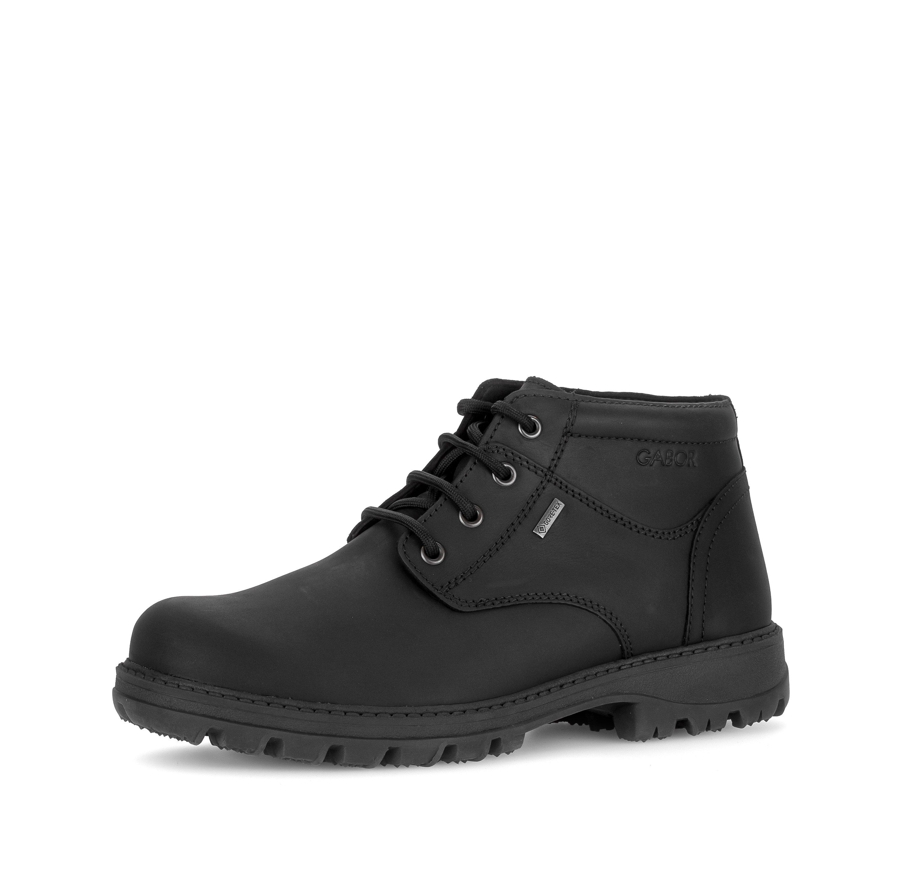 Gabor Schnürboots Schnürstiefelette, mit Ziernähten in Schuhweite G (weit)