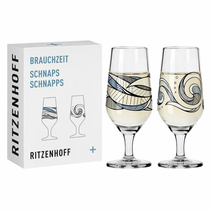 Ritzenhoff Schnapsglas 2er-Set Brauchzeit 005 006 Kristallglas Made in Germany