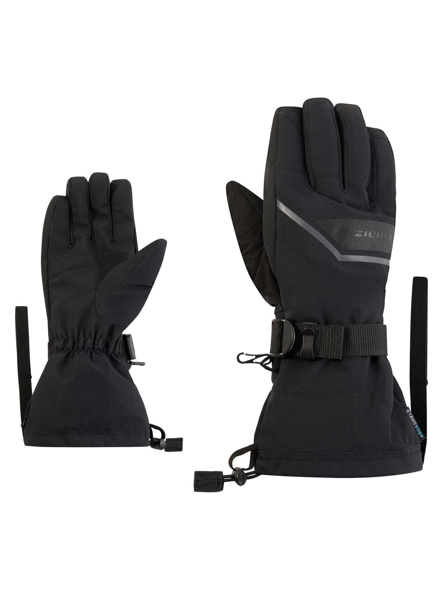 Ziener Skihandschuhe GASTIANU-Z AQUASHIELD® wasserdicht, winddicht, atmungsaktiv, lange Stulpe