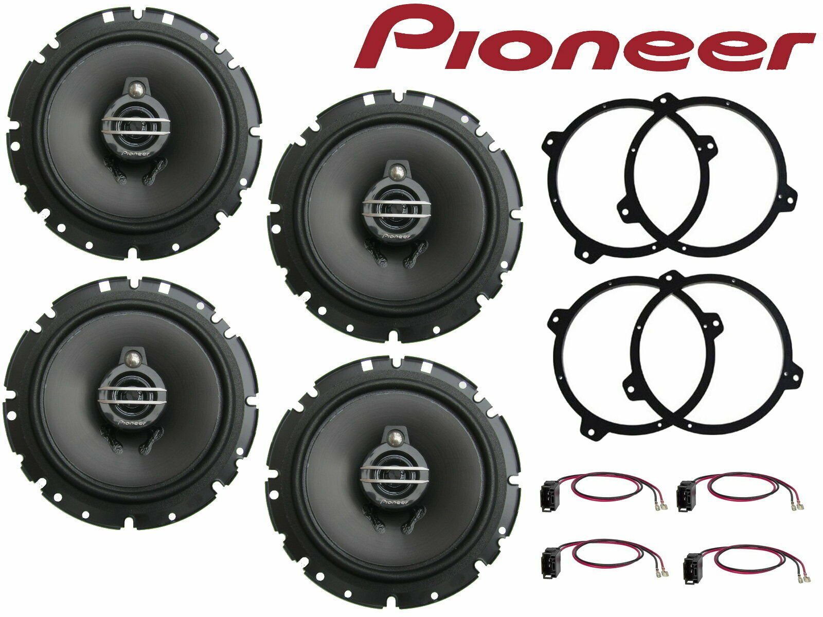 DSX Pioneer passend für BMW 3er E46 98-07 Set Tür Vorn Hinten 600 W Auto-Lautsprecher