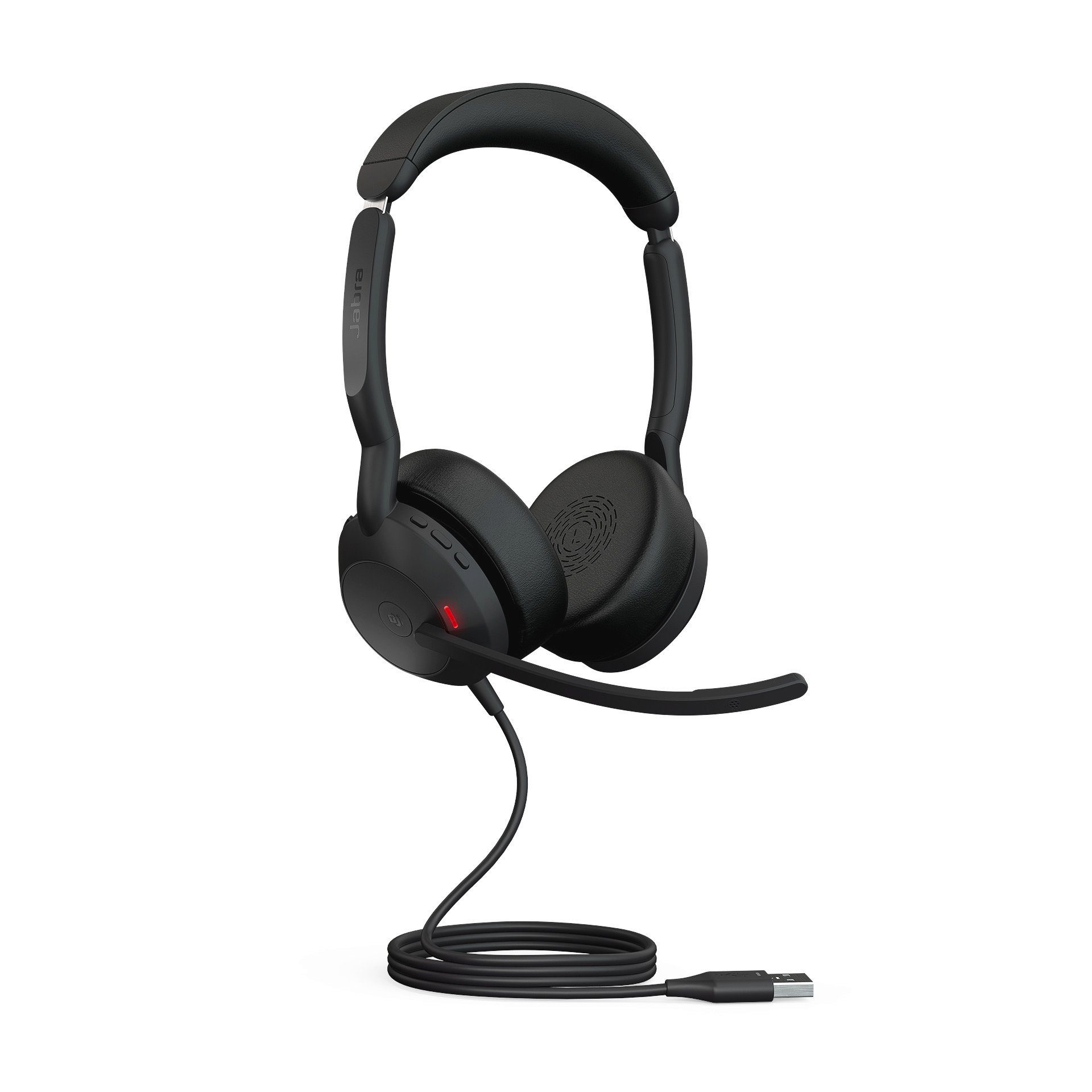 Jabra Evolve2 50 MS Kopfhörer (ANC), Noise USB-A) (Active Stereo Cancelling