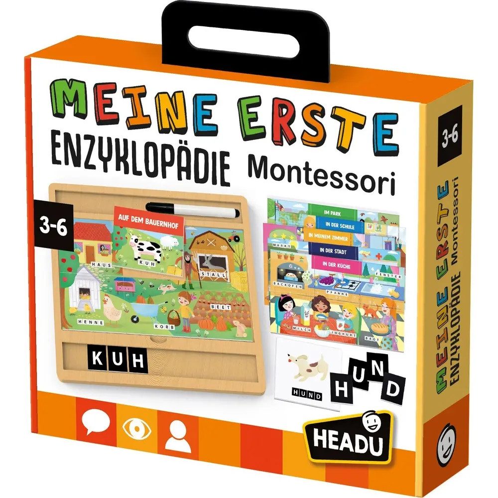Lernspielzeug HEADU Montessori Meine erste Enzyklopädie 3,6 Jahre