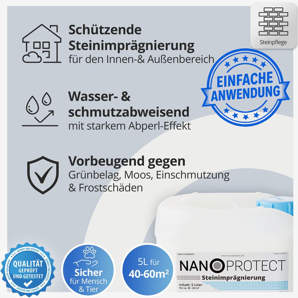 Nanoprotect Steinimprägnierung Naturstein-Imprägnierung (Steinimprägnierung günstig online kaufen