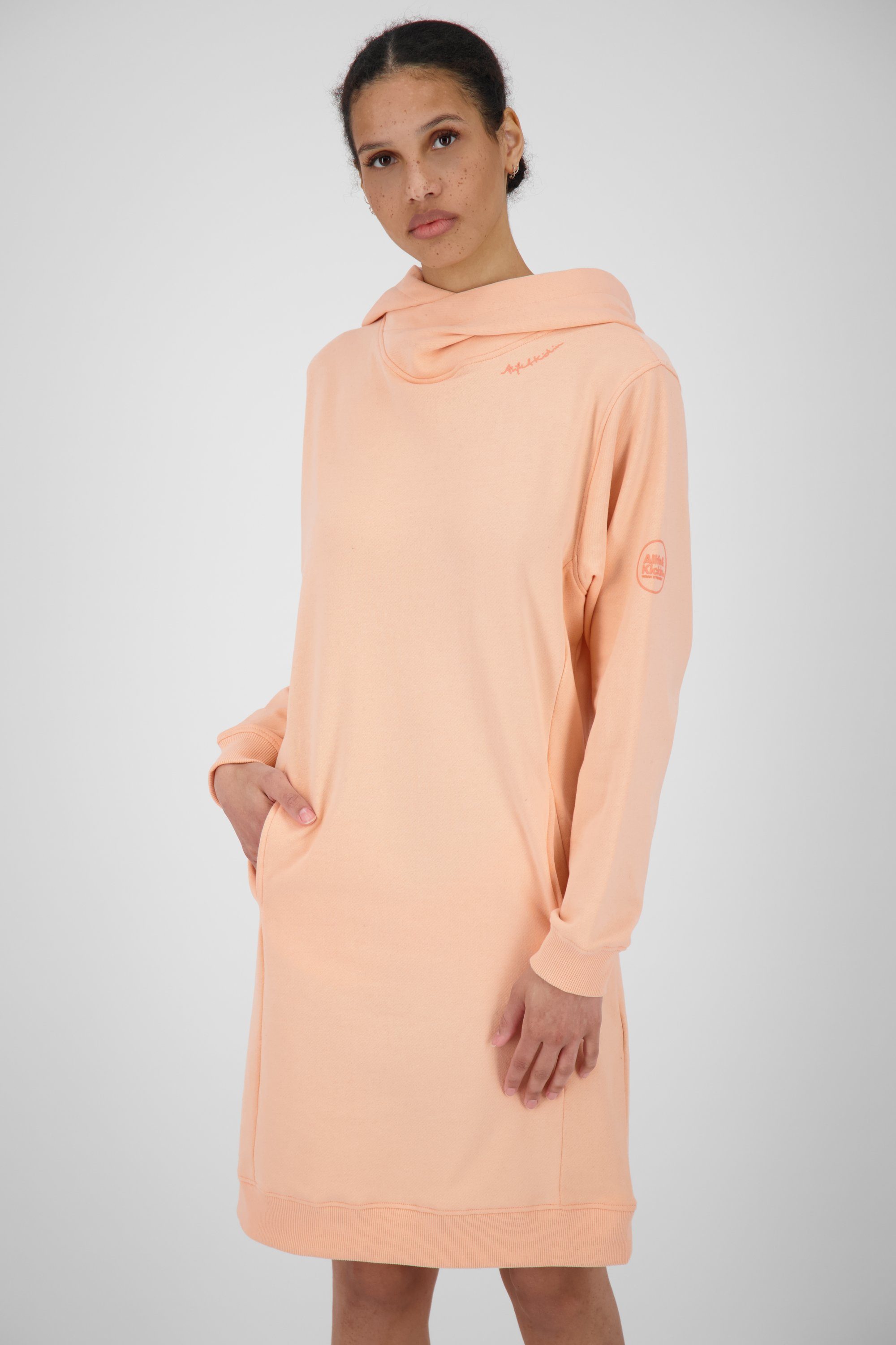 Alife & Kickin Sweatkleid JiliaAK A Sweatdress Damen apricot melange | Sweatkleider