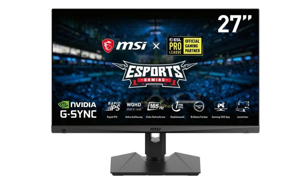 MSI Gaming-LED-Monitor (2.560 x 1.440 Pixel (16:9), 1 ms Reaktionszeit ...