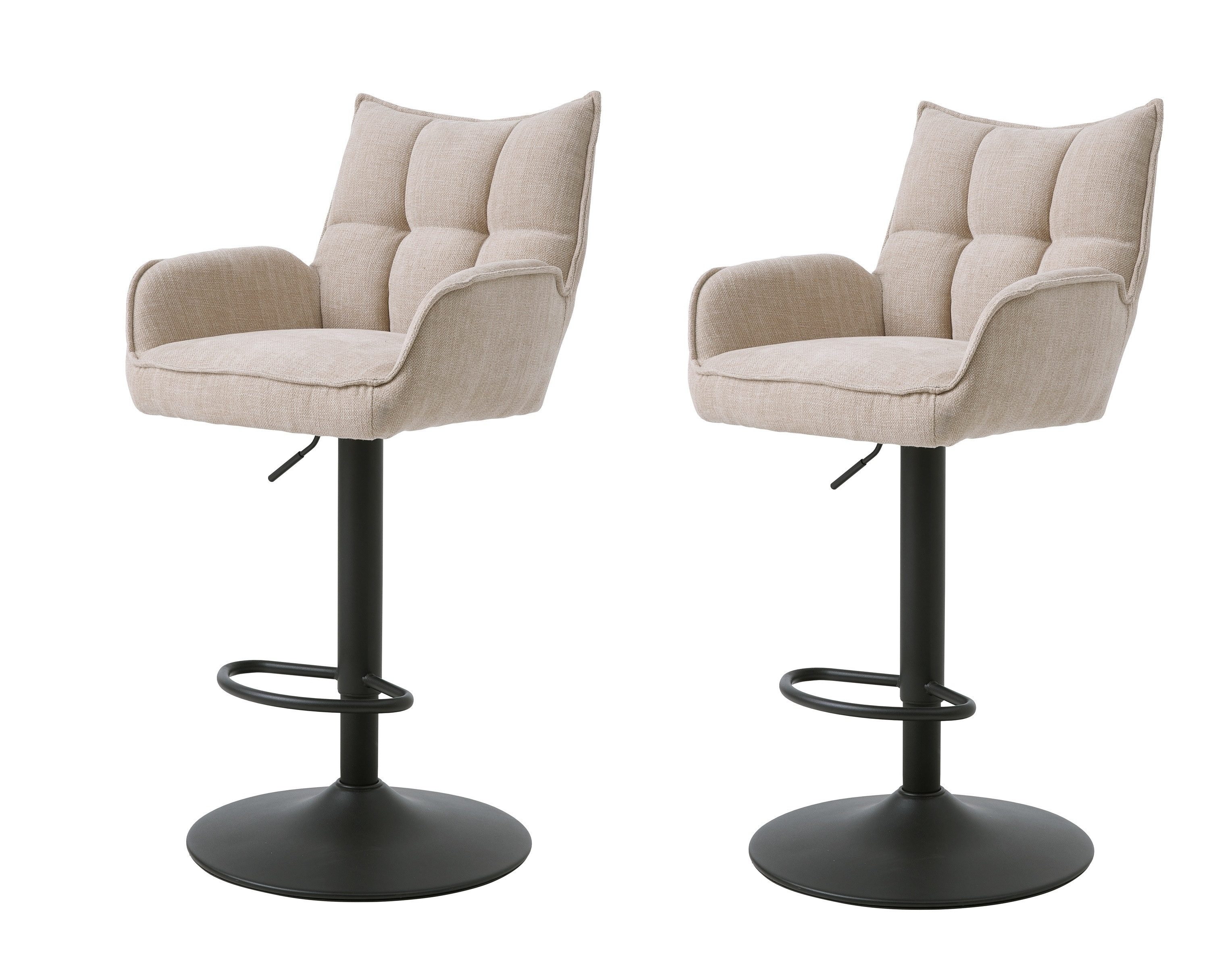 freiraum Barhocker Marilla (2er-Set), (2er-Set) in leinen-beige - 52x113,5x53 (BxHxT)