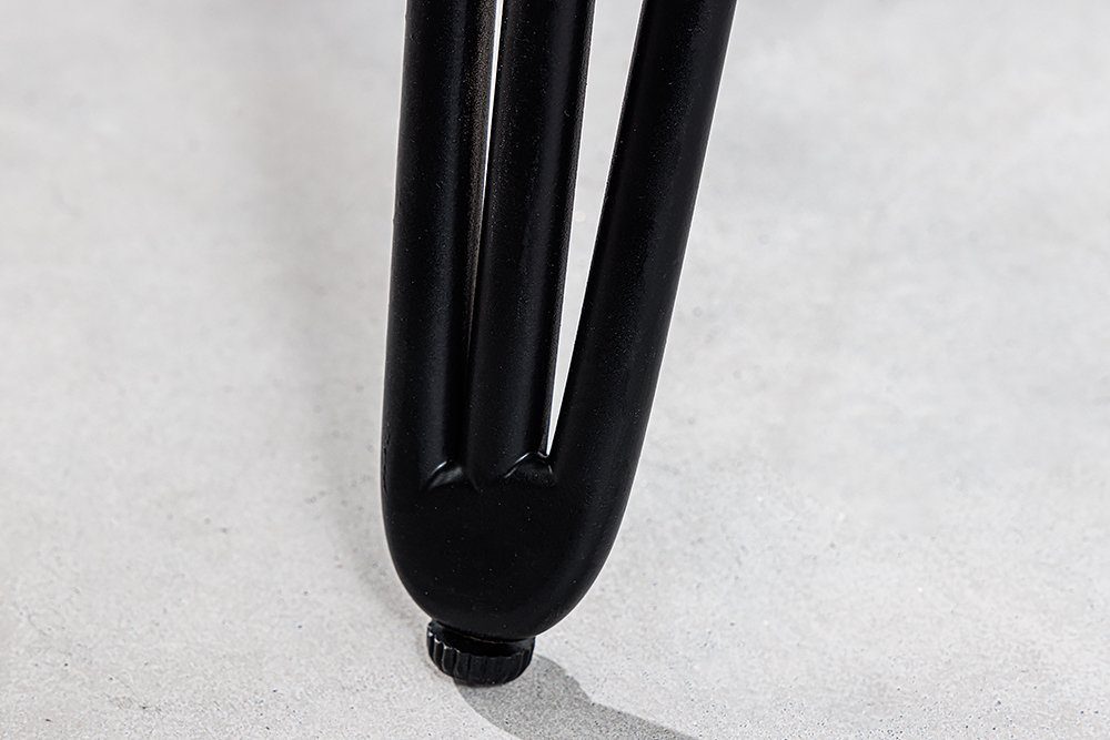 / · Metall (Einzelartikel, · Industrial rund SCORPION Esstisch Design Hairpin 1-St), riess-ambiente Legs Küche · schwarz grau · Ø80cm · Massivholz