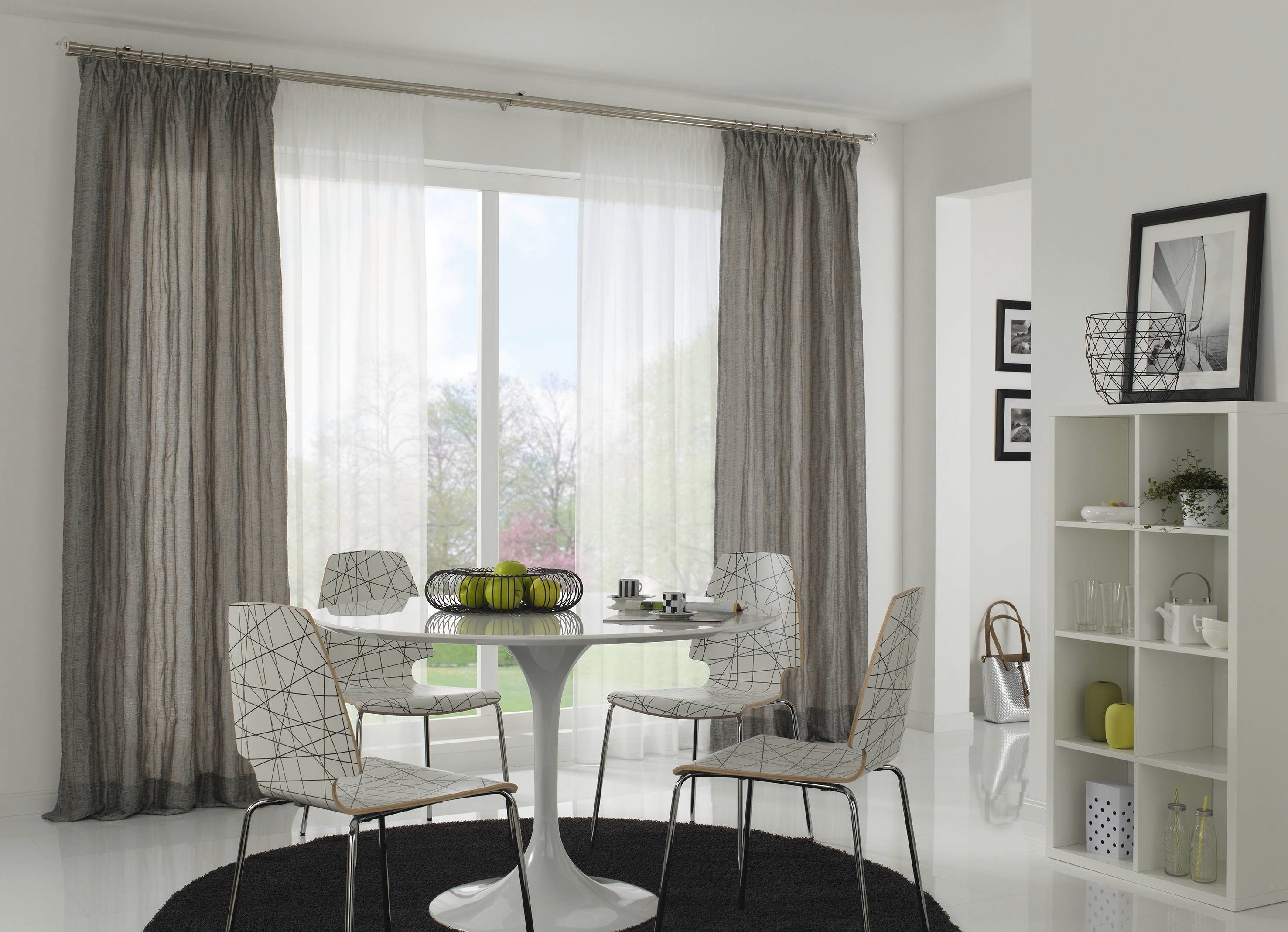 GARDINIA Gardinenstange Gardinia Gardinenstange Ø 20 mm edelstahl-optik, standard