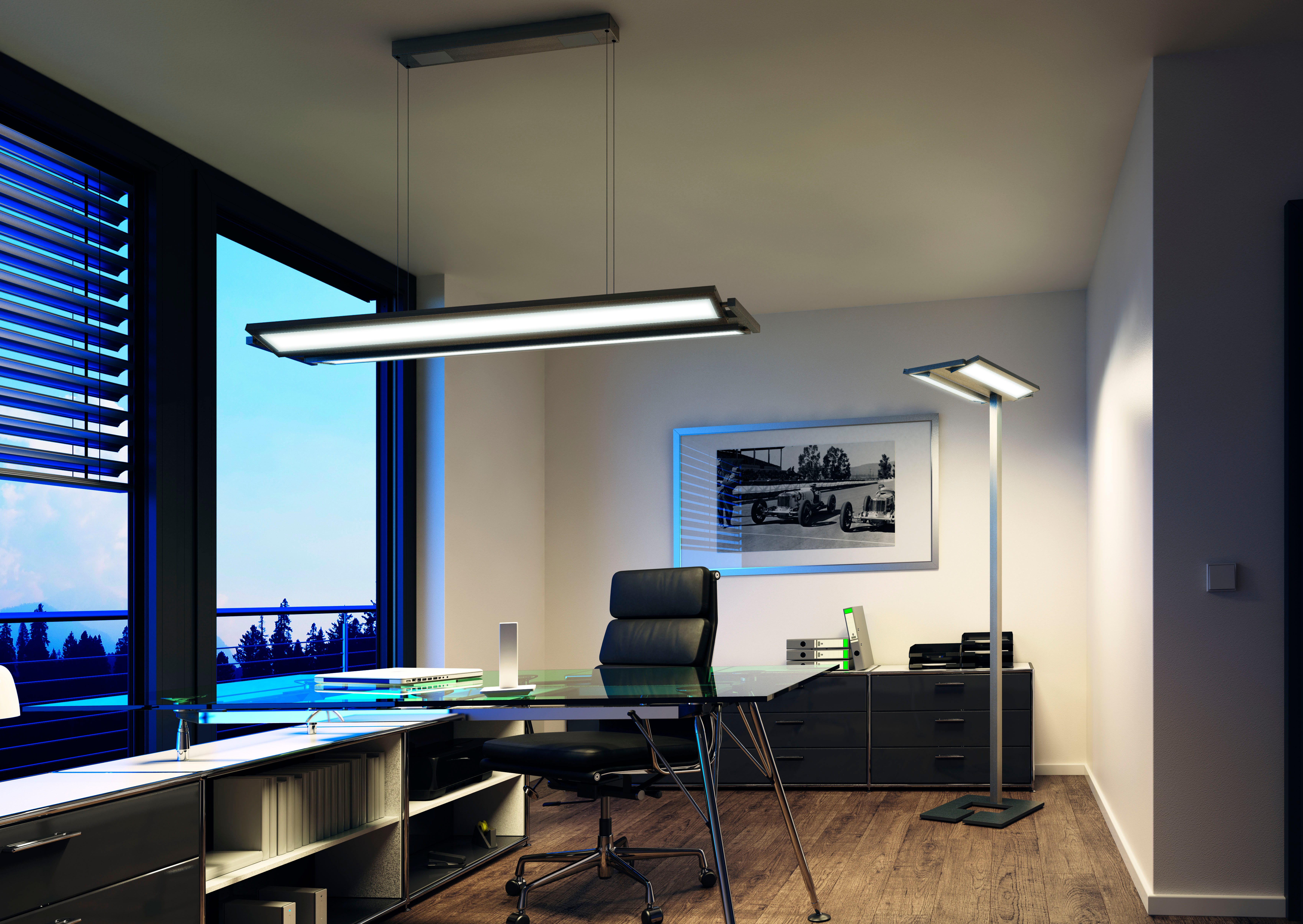 EVOTEC LED Deckenleuchte CLASSIC TEC TURN, Dimmfunktion, Farbwechsel, dimmbar über Fernbedienung, LED fest integriert, Kaltweiß, Neutralweiß, Tageslichtweiß, Warmweiß, mit Memoryfunktion