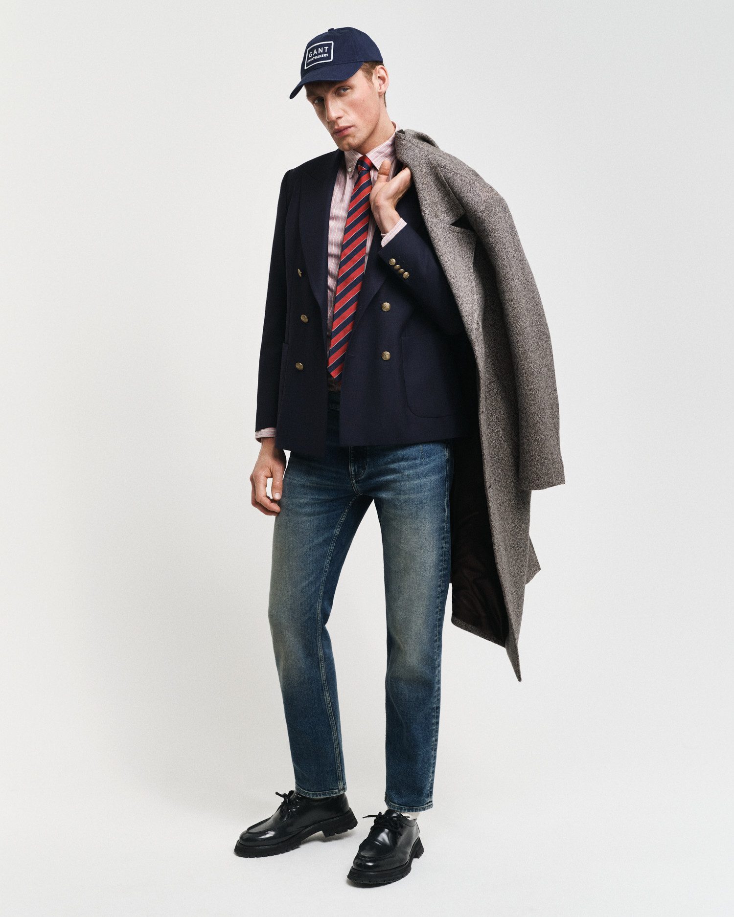 Gant Langarmhemd REG OXFORD STRIPE SHIRT unisex, in leichter Oxford-Qualität
