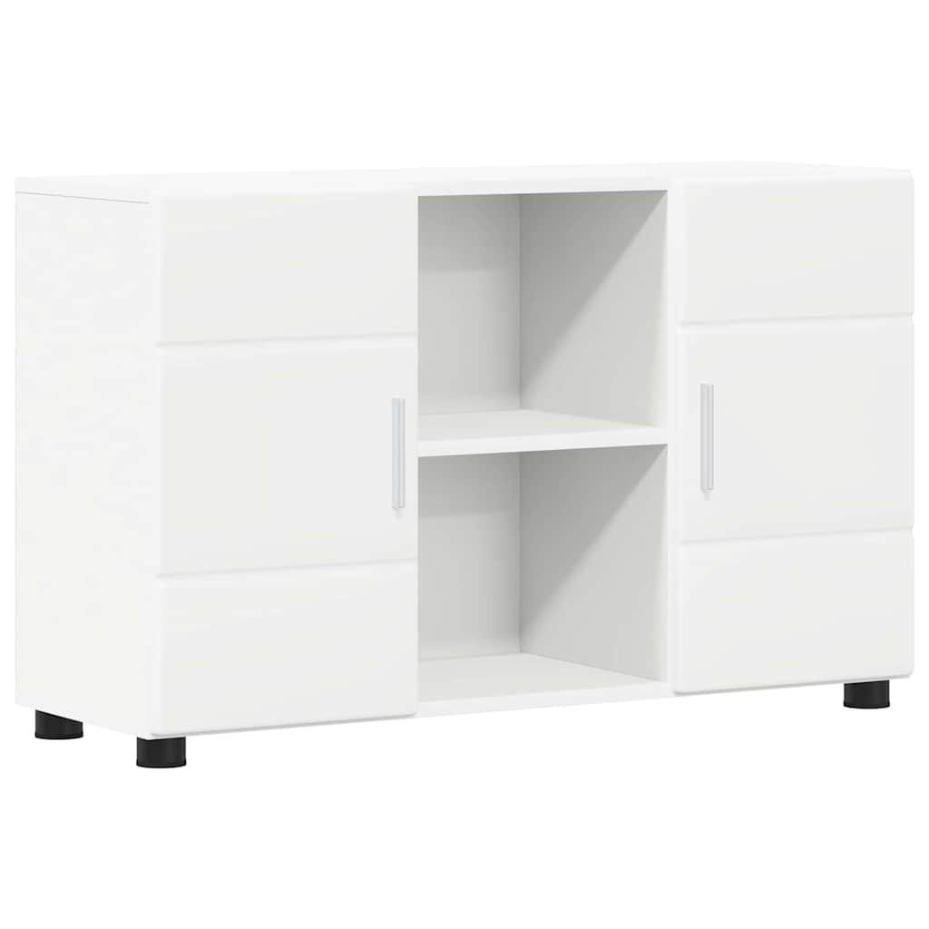 vidaXL Wohnzimmer-Set Sideboard FLORIN 88,5 x 30,5 x 55,5 cm Weiß Holzwerkstoff, (1-St)
