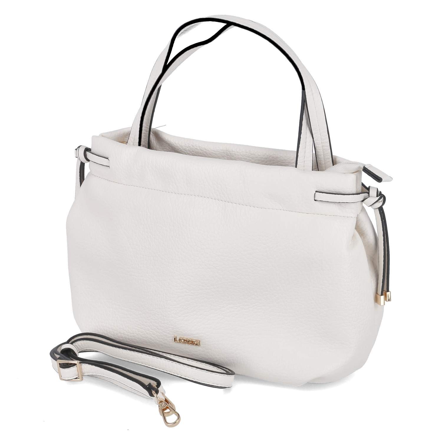 Handtasche L.Credi 1005909-100 Damen Henkeltaschen Synthetik white