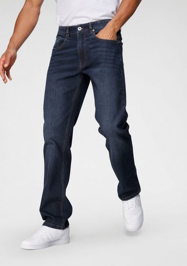 John Devin Straight-Jeans mit leichter Waschung