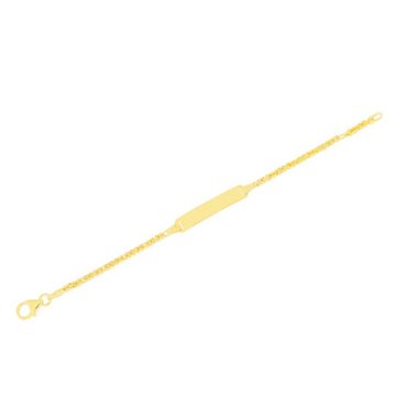 Stella-Jewellery Goldarmband 585 Gelbgold ID Armband Königskette massiv (inkl. Etui, 1-tlg)