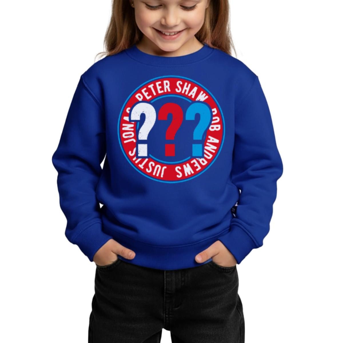 Sweatshirt Die Drei Fragezeichen Kids Logo Kreis Kinder Premium Pullover