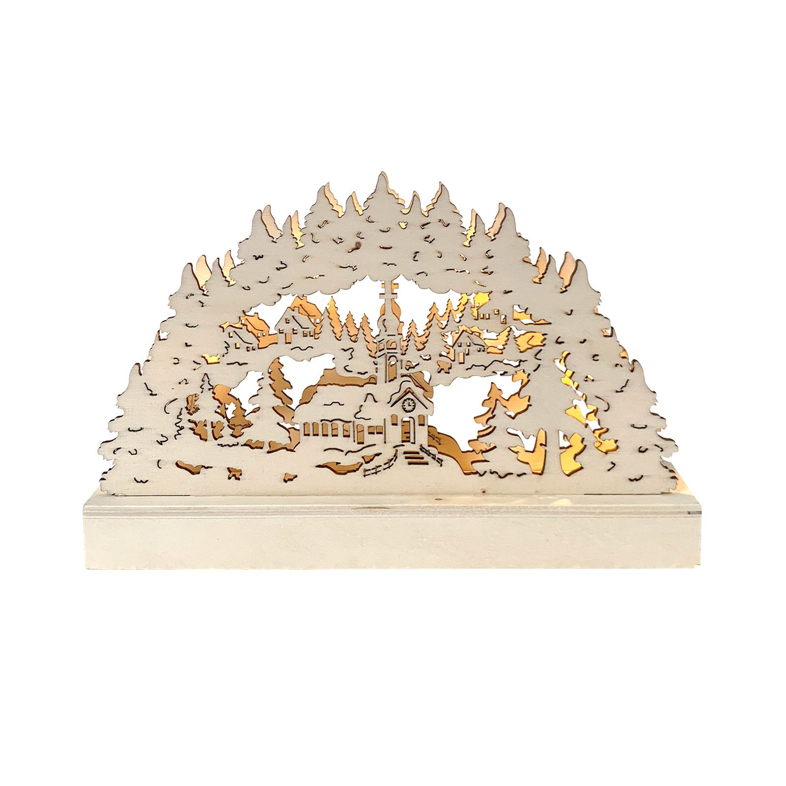 HTI-Living Schwibbogen Schwibbogen Verschneite Kirche Natur (1-tlg), Lichte günstig online kaufen