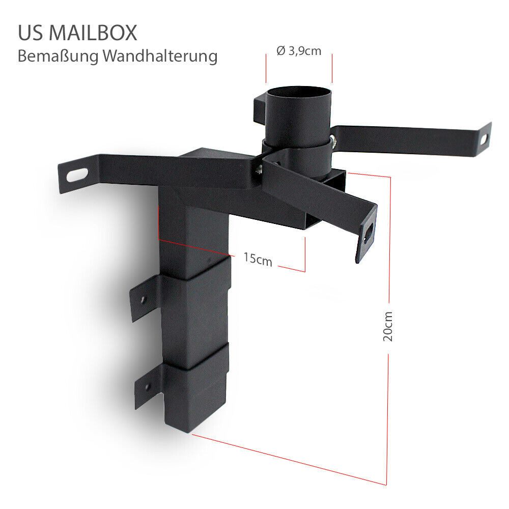 Bituxx Briefkastenhalterung US Mailbox Wandhalterung, (MS-13192)