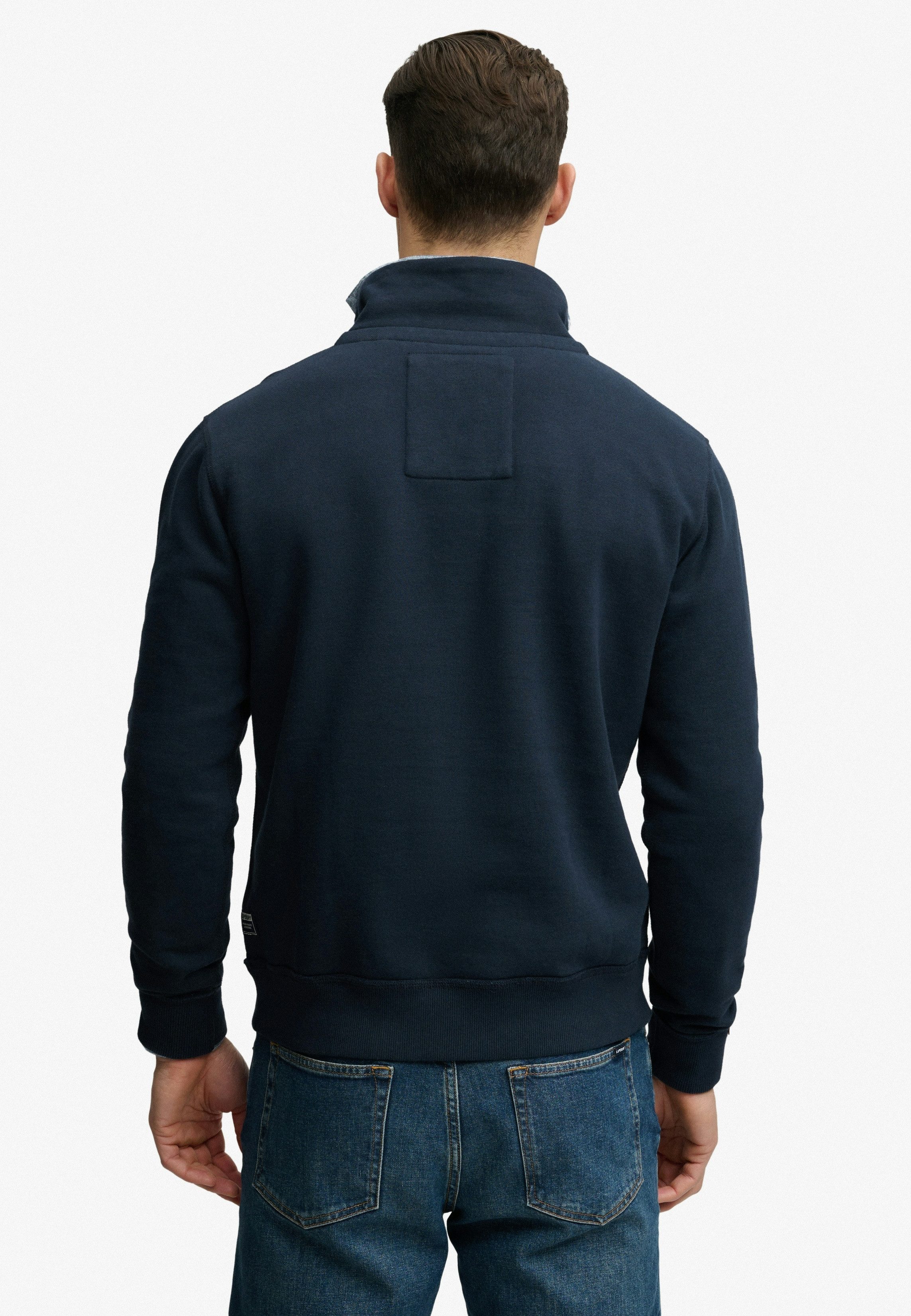 Superdry Sweatshirt VINTAGE ATHLETIC HALF ZIP mit hoch geschlossenem Ausschnitt, Loose Fit, in normaler Länge