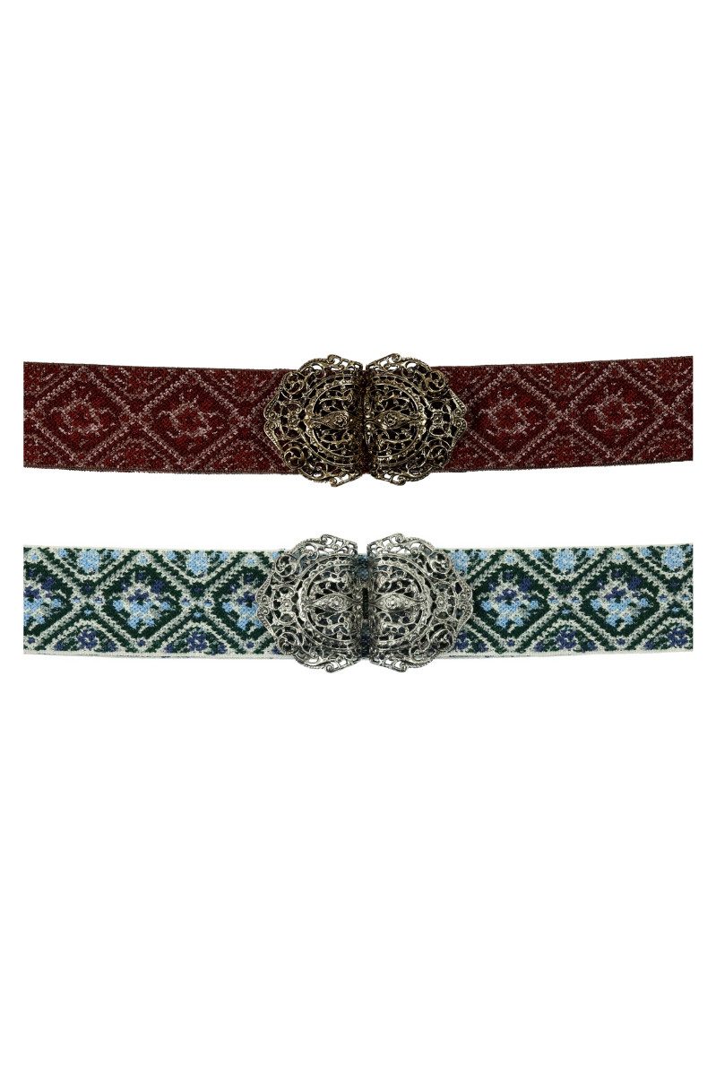 Herbert Hahn Ledergürtel Stretchgürtel Damen - SOMMERLUST - bordeaux, dunke günstig online kaufen