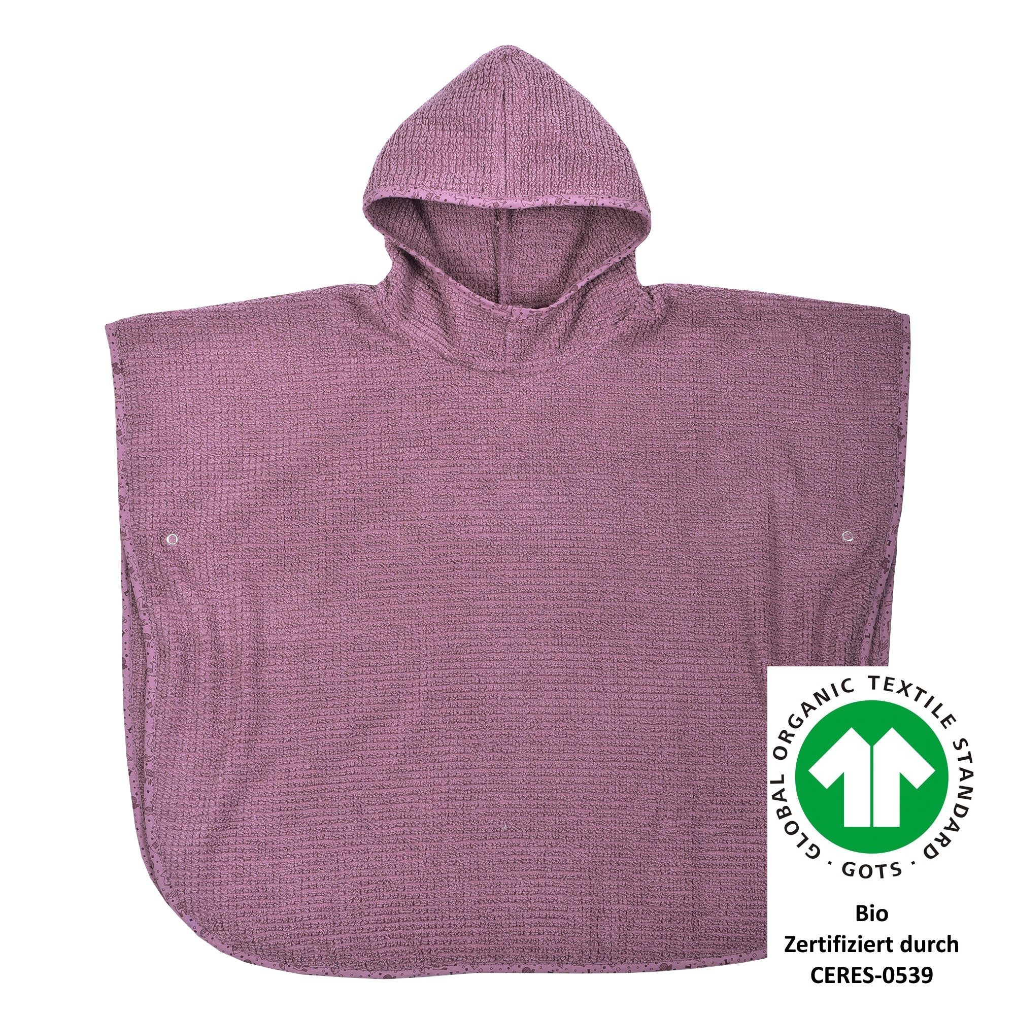 Wörner Badeponcho at home, Baumwoll-Webfrottier, Kapuze, günstig online kaufen