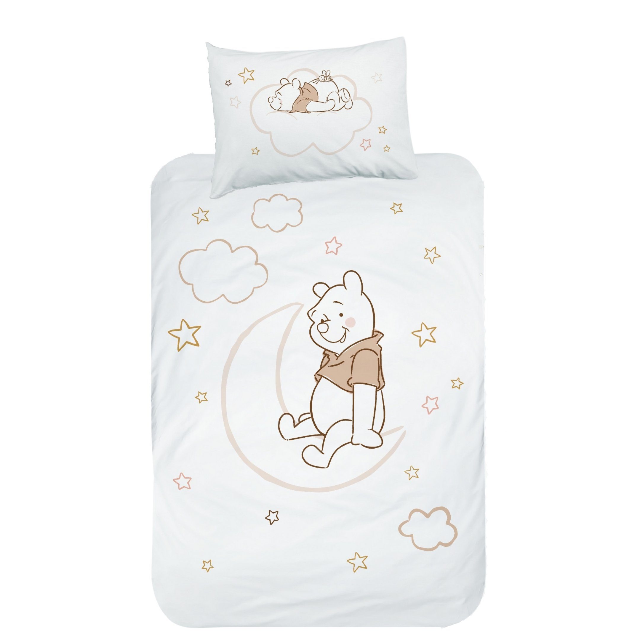 MTOnlinehandel Babybettwäsche Winnie Pooh 100x135 + 40x60 cm, 100 % Baumwol günstig online kaufen
