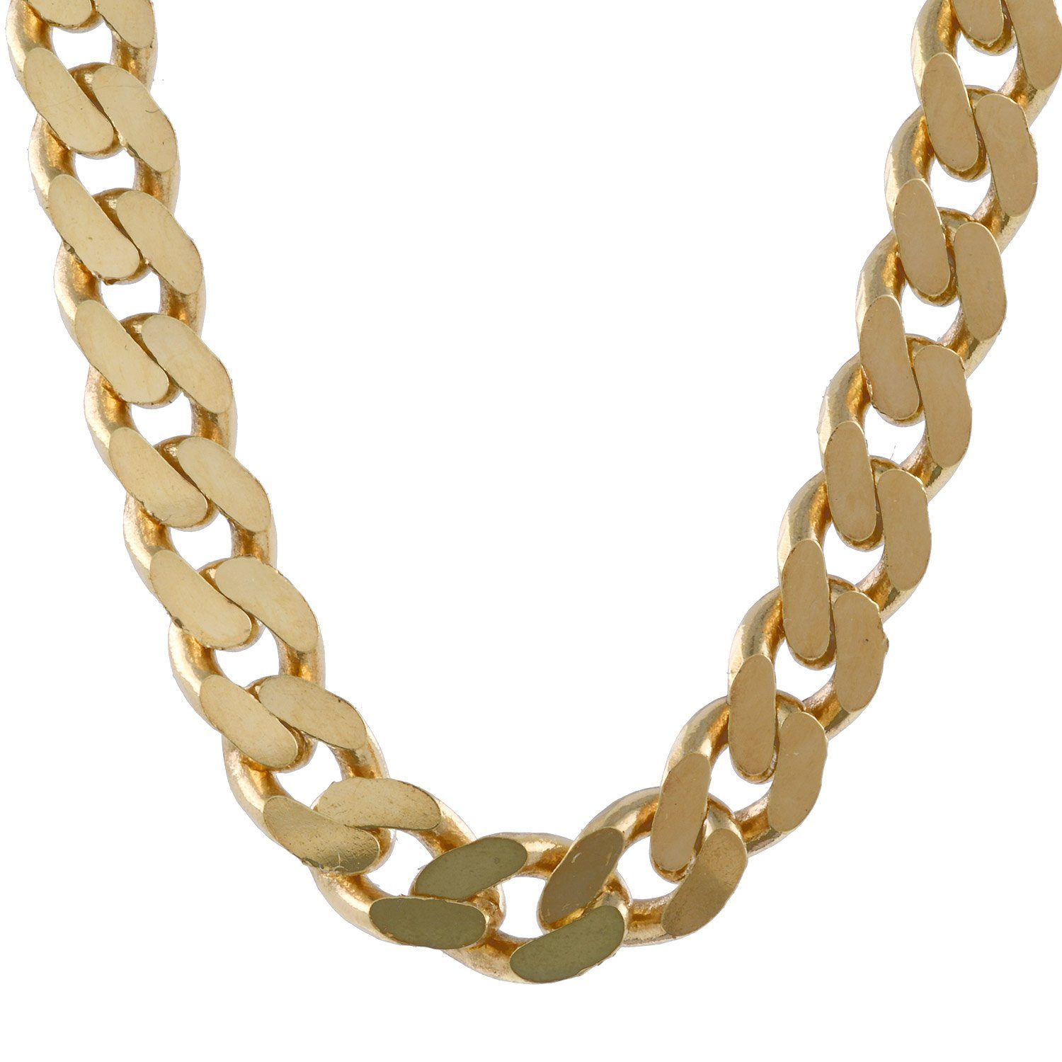 HOPLO Panzerkette Goldkette Panzerkette Länge 45cm - Breite 3,0mm - 585-14 Karat Gold, Made in Germany