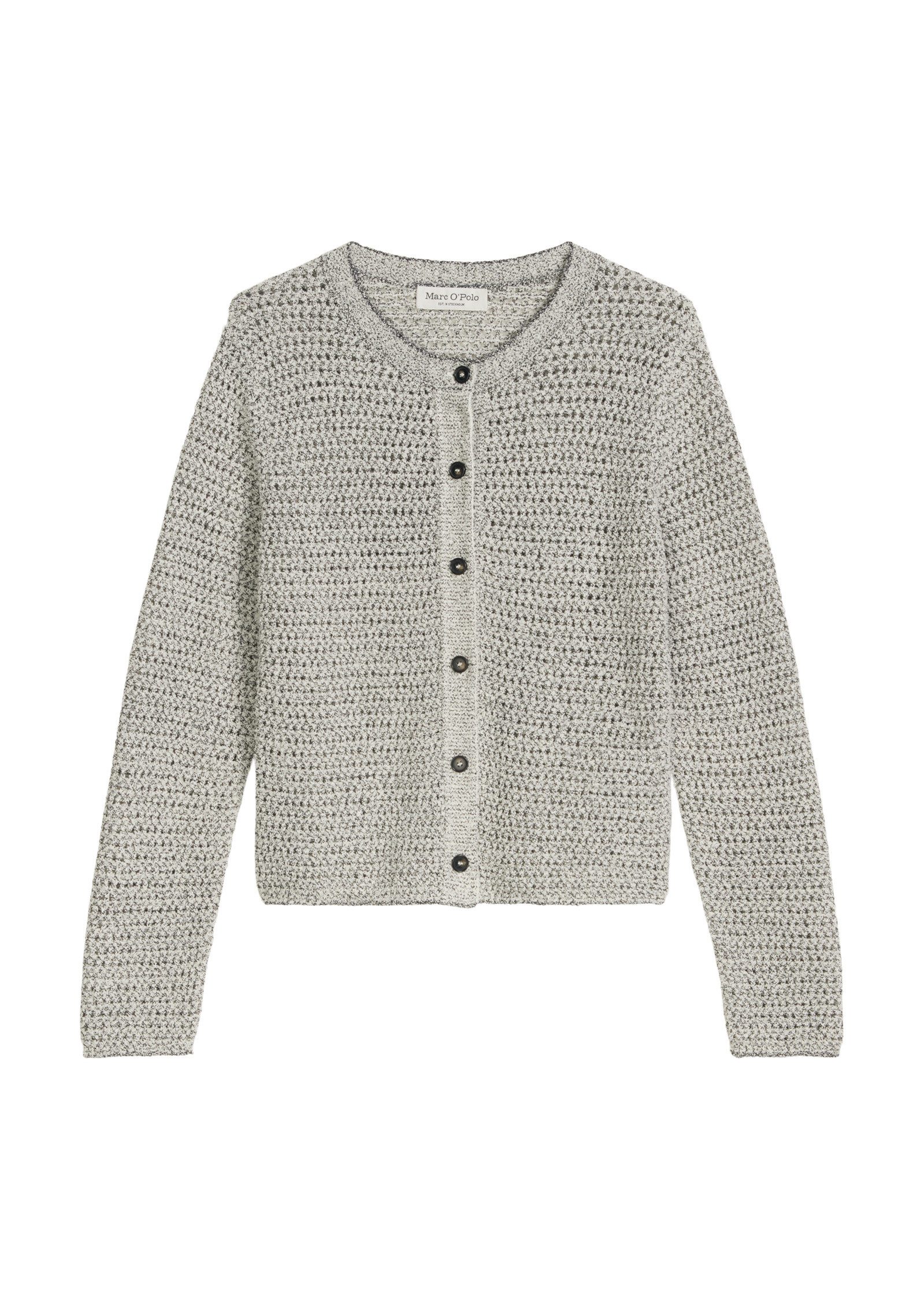 Cardigan aus Bi-Color-Garn
