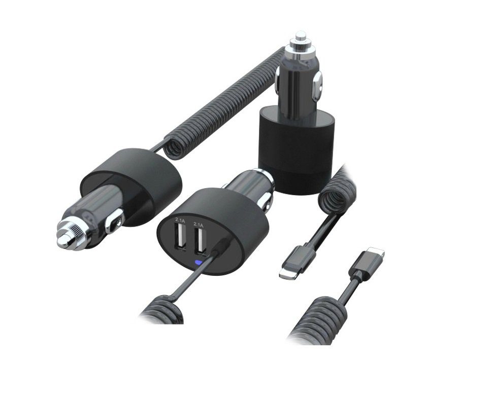 Maclean MCE76 USB-Ladegerät (Lightning KFZ-Ladekabel)