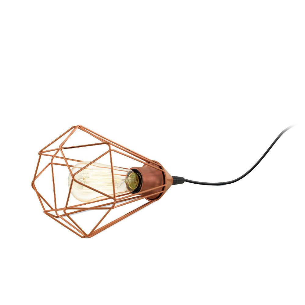 EGLO LED Leselampe "TARBES" Kunststoff, schwarz, rund, 60W, E27, IP20, ø175mm