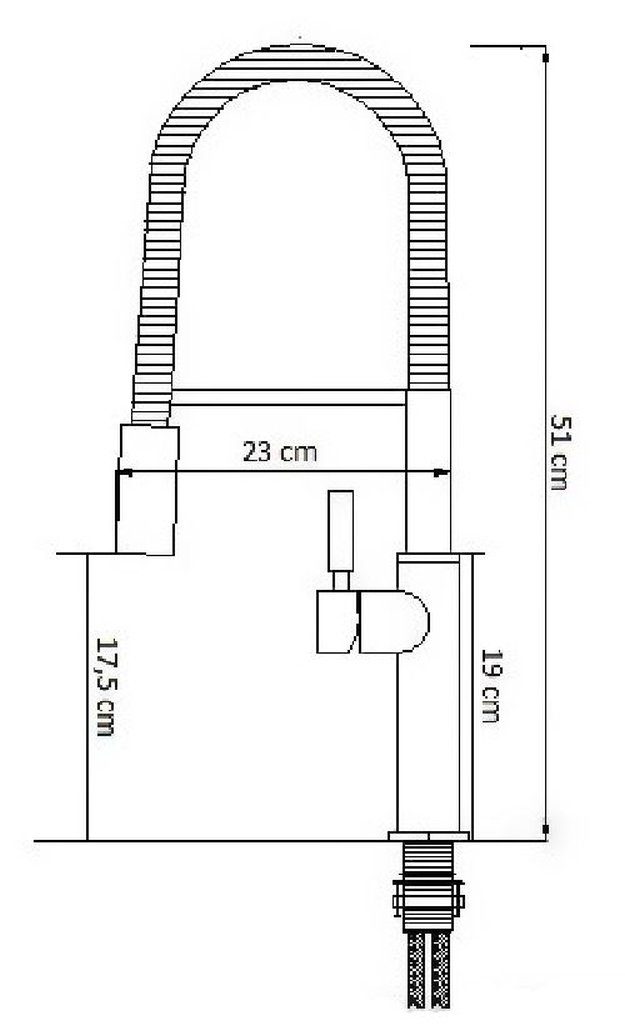 Schwarz-Seidenmatt "Siena" mit Schlauchbrause - Einhebelmischer Küchenarmatur VAF keenberk