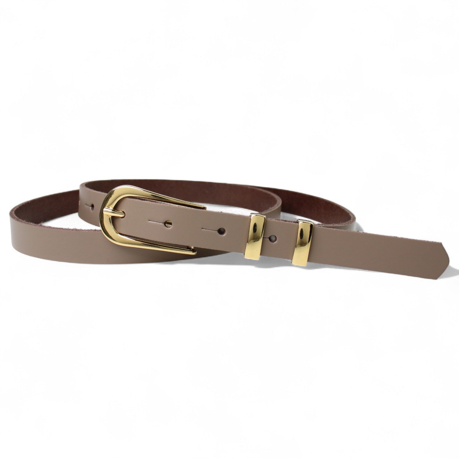 Taillengürtel Damen Rindleder schmal