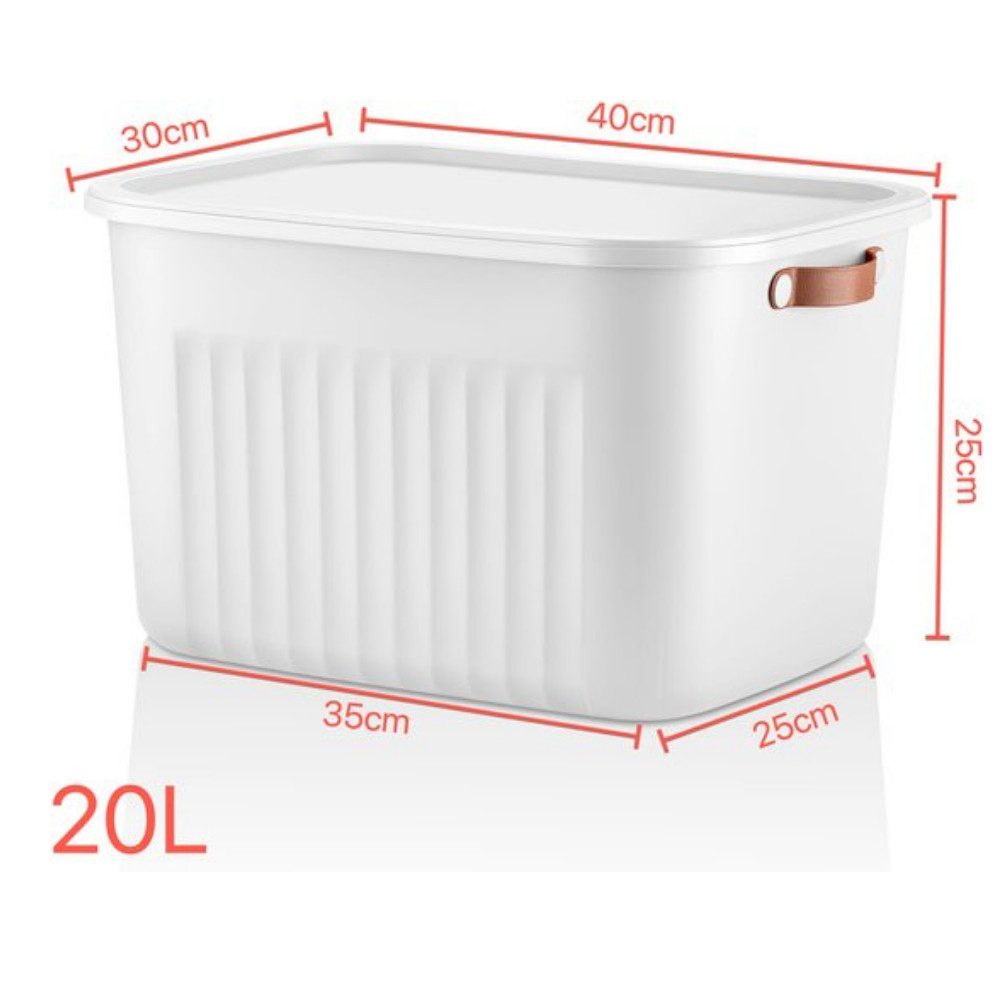 Luxury Bites Aufbewahrungsbox mit Deckel, 20L-15L -10L BPA-freie Kunststoff, nestbar und stapelbar (6 Farben, 9 Farbkombiationen, 3er Set)