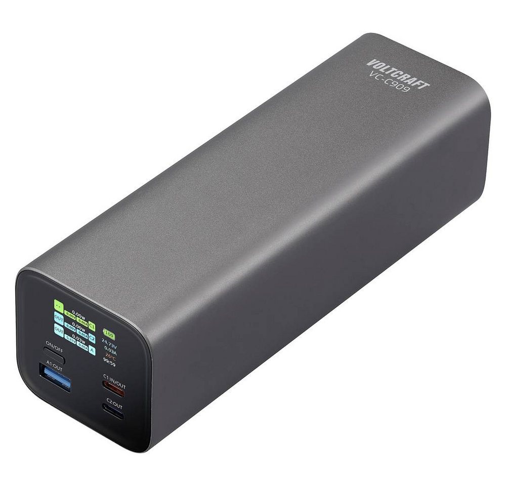 VOLTCRAFT PD140W Powerbank 27000 mAh mit LCD-Display VC-16003645 Powerbank