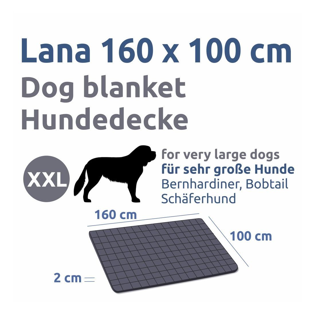 yourGEAR Hundematte your GEAR Lana Hundematte 160 x 100 cm Hundedecke, Baum günstig online kaufen