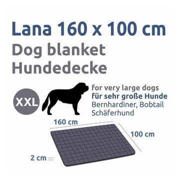 yourGEAR Hundematte your GEAR Lana Hundematte 160 x 100 cm Hundedecke, Baumwolle, waschbar