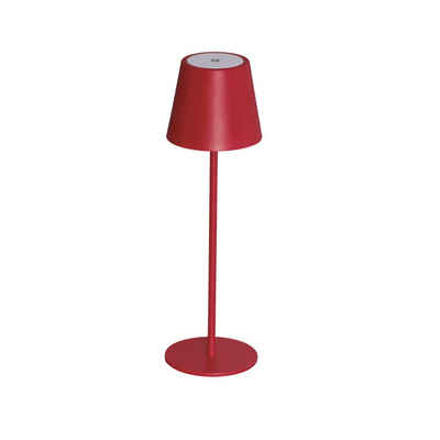 Kanlux LED Tischleuchte LED Akku Tischleuchte Inita in Rot 1,2W 165lm IP54, keine Angabe, Leuchtmittel enthalten: Ja, fest verbaut, LED, warmweiss, Tischleuchte, Nachttischlampe, Tischlampe