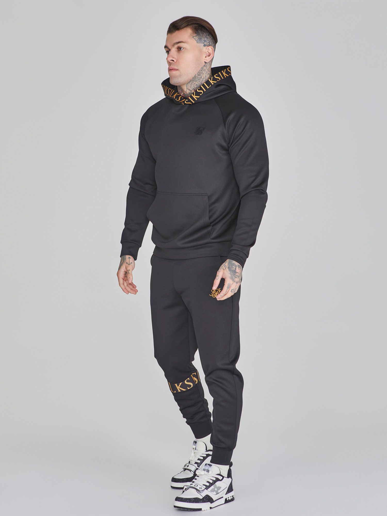 Siksilk Jogger Pants SikSilk Herren Schwarze Dynamic Jogginghose günstig online kaufen