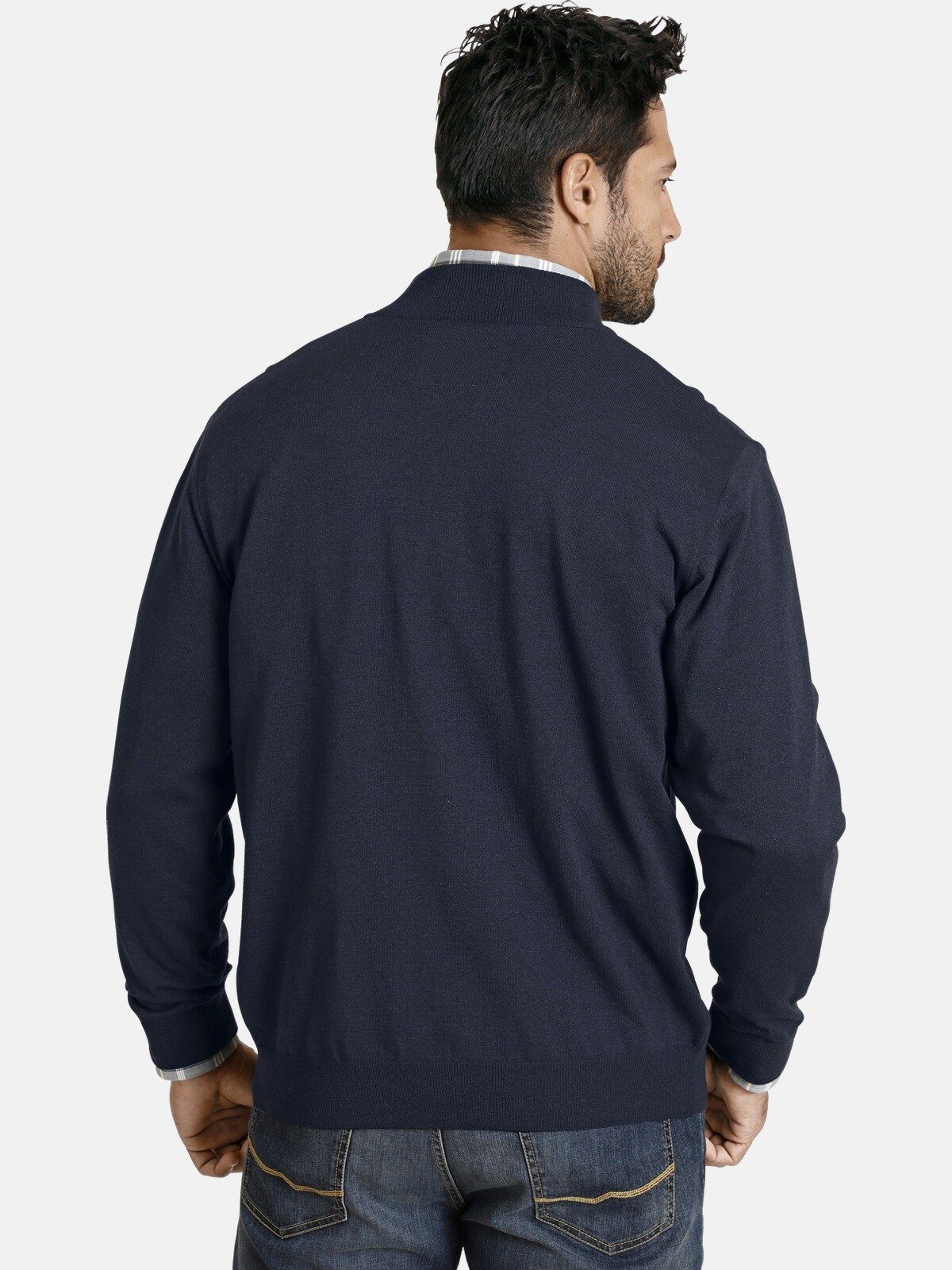 Jan Vanderstorm Strickjacke AGNER mit Zwei-Wege-Reißverschluss günstig online kaufen