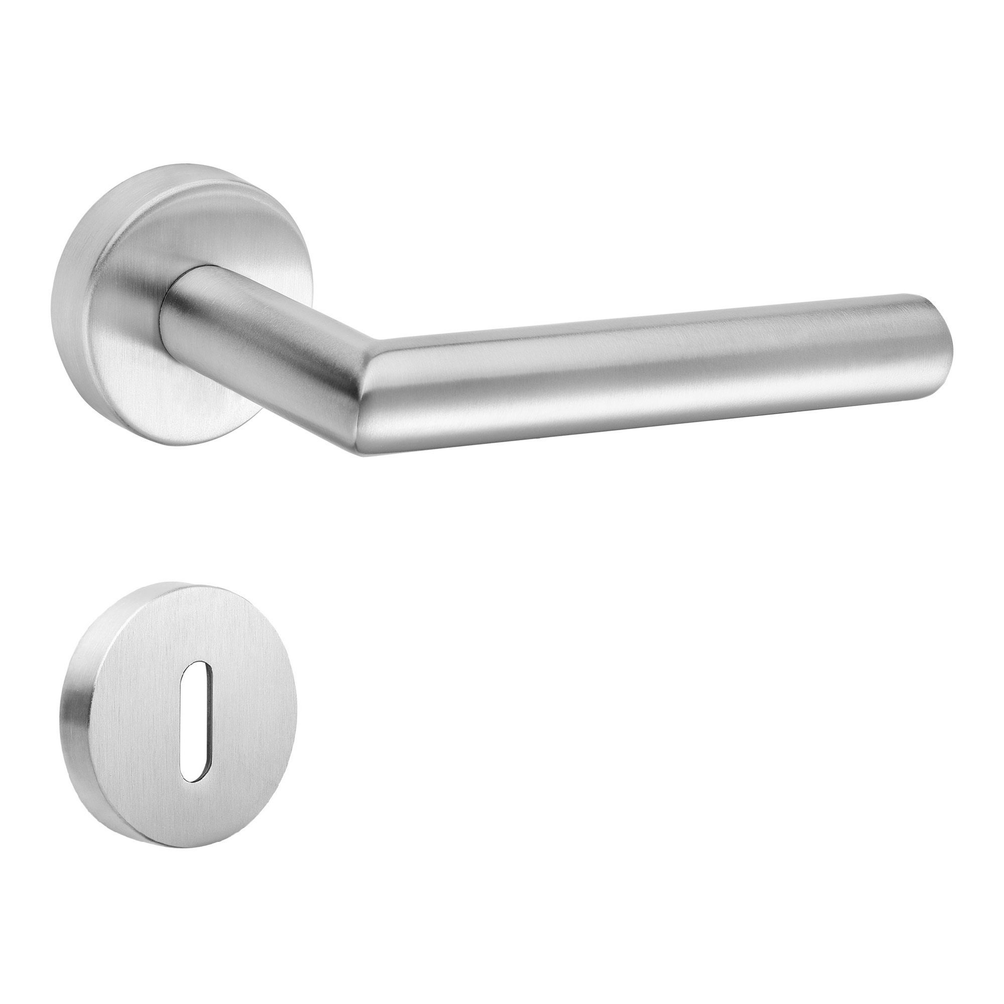 Türbeschläge24 Drückergarnitur New Orleans, Klasse 3, Hochhaltefeder, festd günstig online kaufen