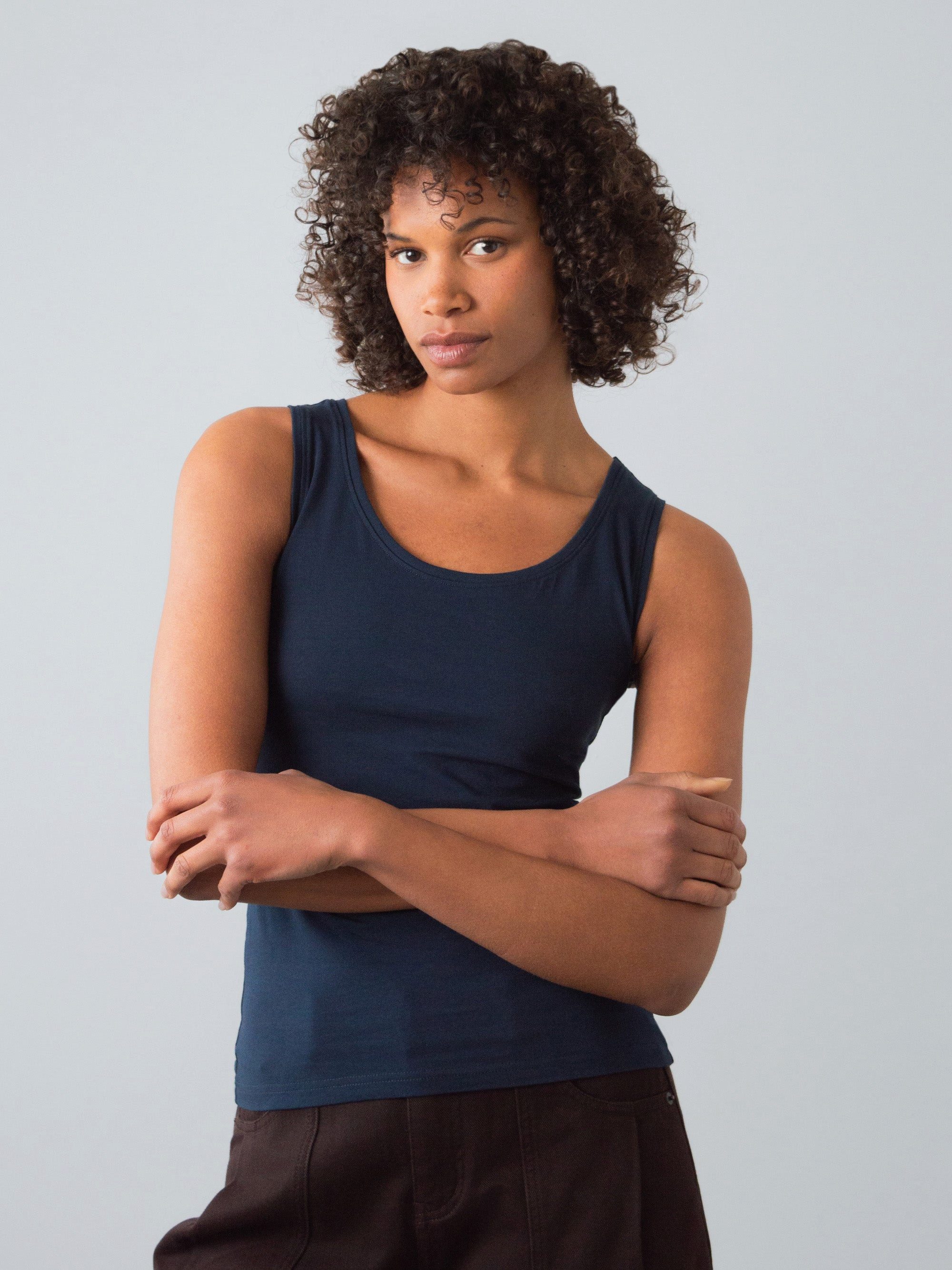HONEST BASICS Tanktop Stretch Tank aus Bio- und recycelter Baumwolle