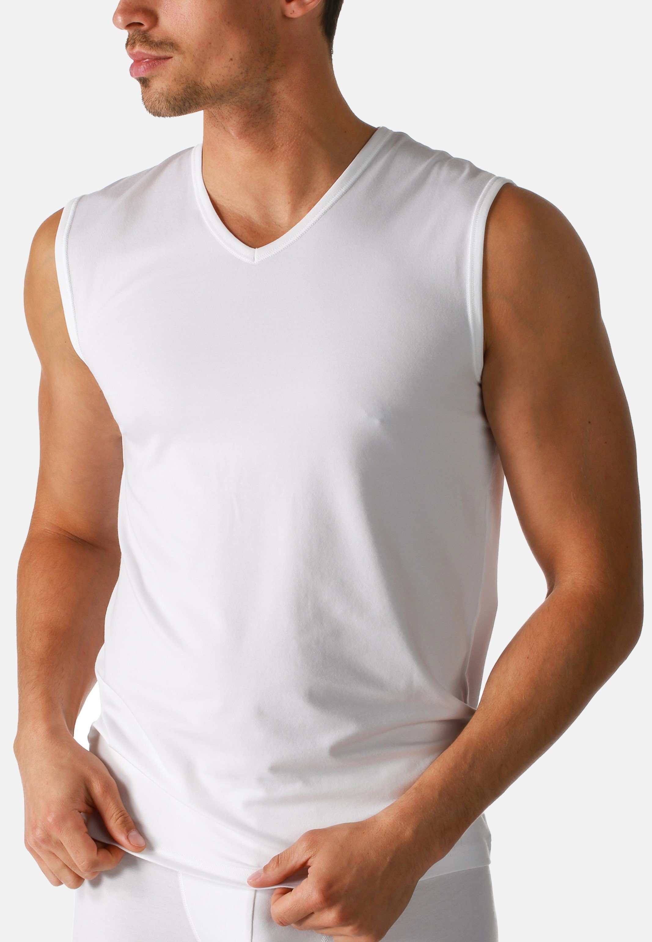 Mey Unterhemd 2er Pack Dry Cotton - / Tanktop Weiß 2-St) (Spar-Set, Thermoregulierend Baumwolle Unterhemd 