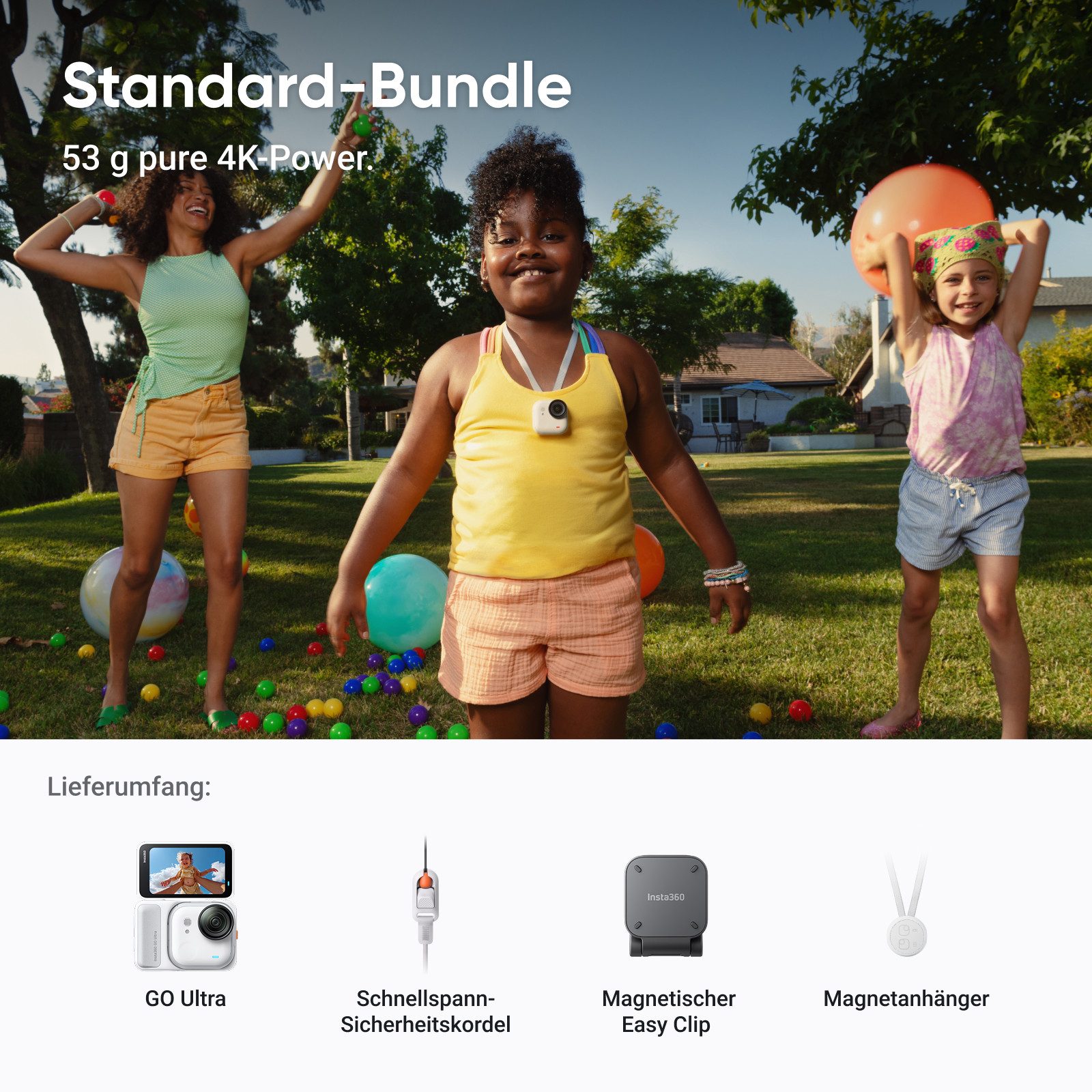 Insta360 Insta360 GO Ultra - freihändige 4K Mini-Cam Action Cam