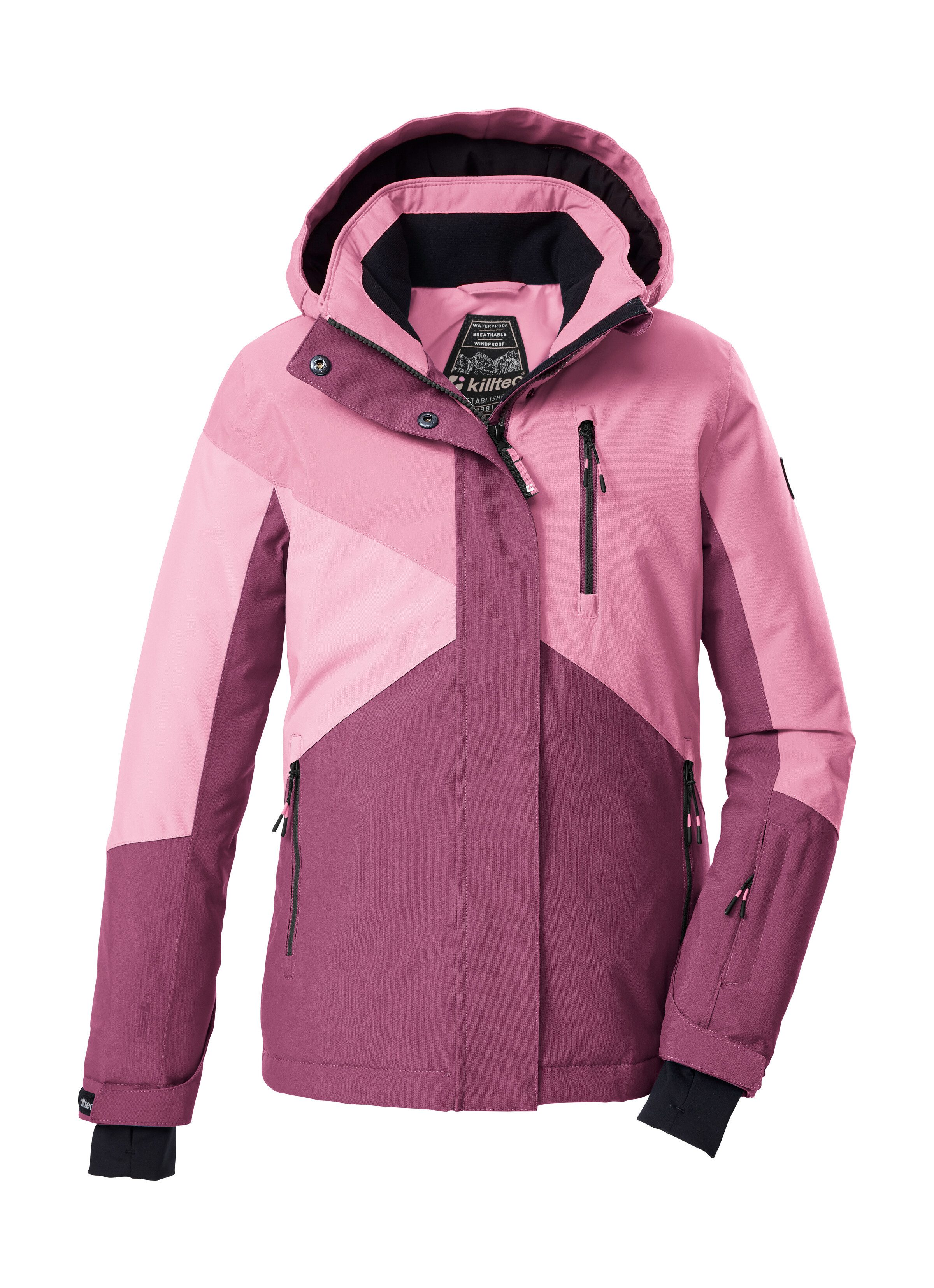 Killtec Skijacke KSW 209 GRLS SKI JCKT Mädchen-Skijacke: wasserdicht, atmungsaktiv, Colourblock-Design